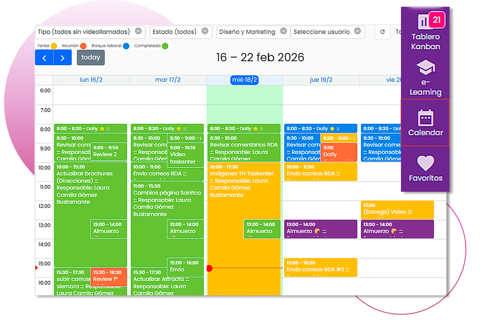 Inactiva Video Taskenter