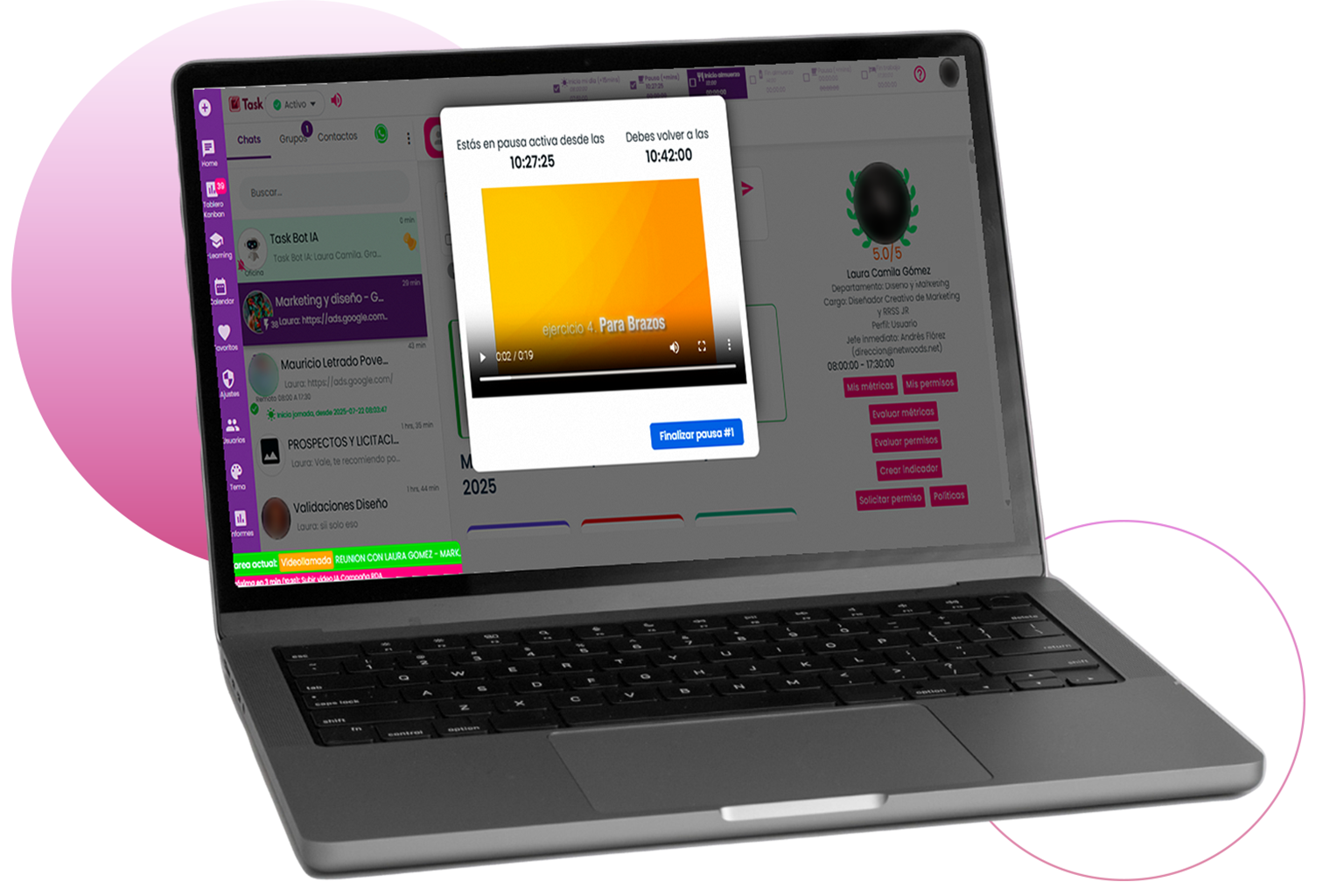 crear usuarios control de teletrabajo