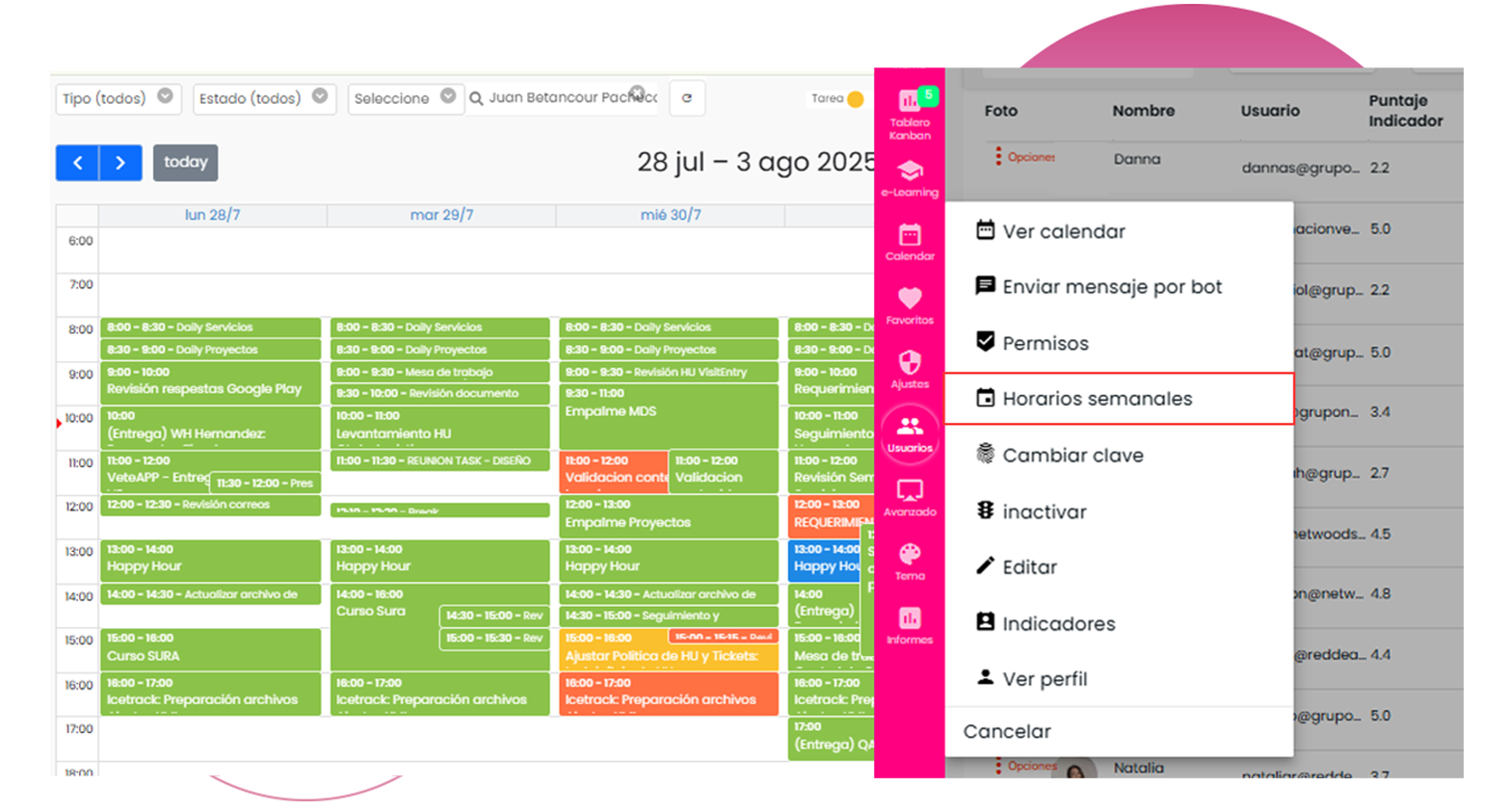 control de teletrabajo