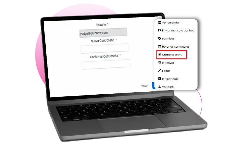 contraseñas control de teletrabajo