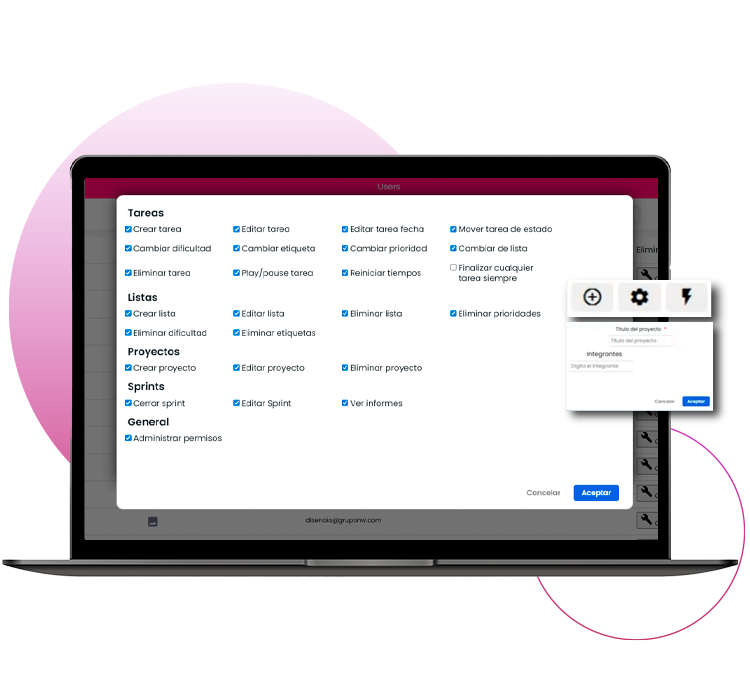 Calendario control de teletrabajo