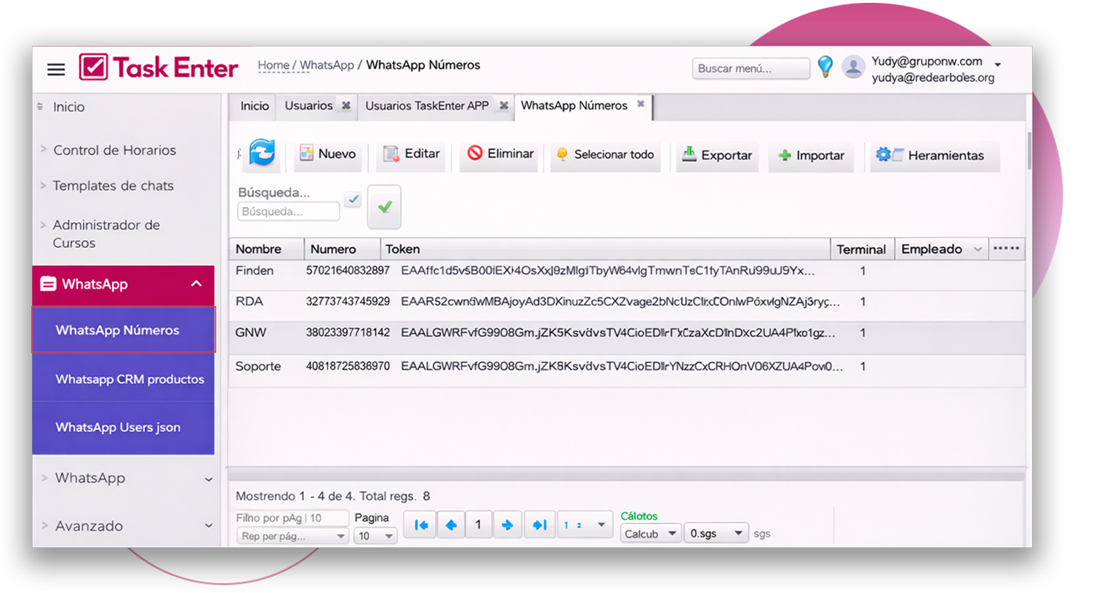 contraseñas control de teletrabajo